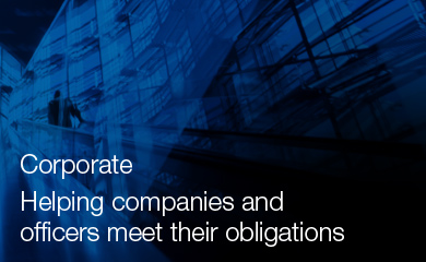 Helping companies and officers meet their obligations